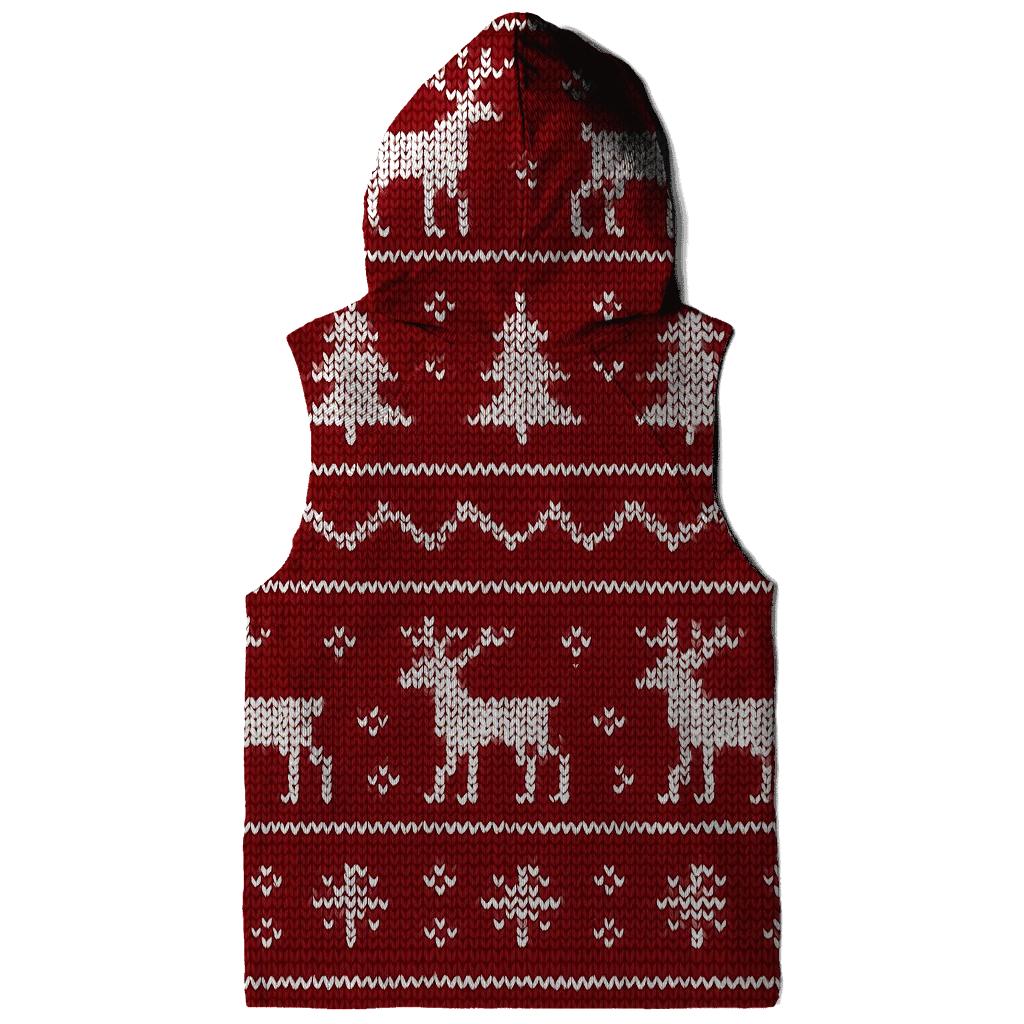 Christmas Sweater Icons Band Repeat On Red designer hoodies