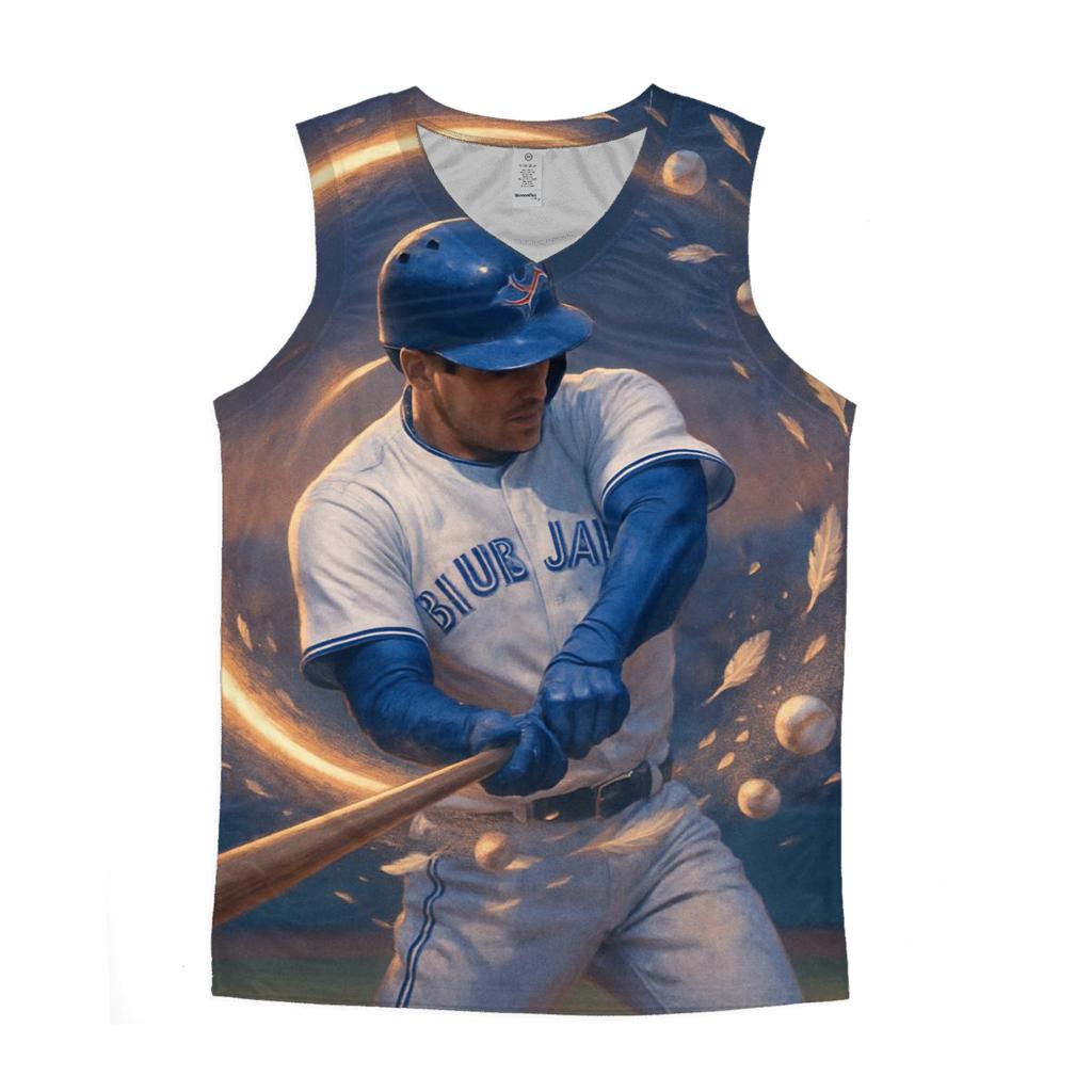Halo Trail Swing Blue-Jays Vision designer workout tanks