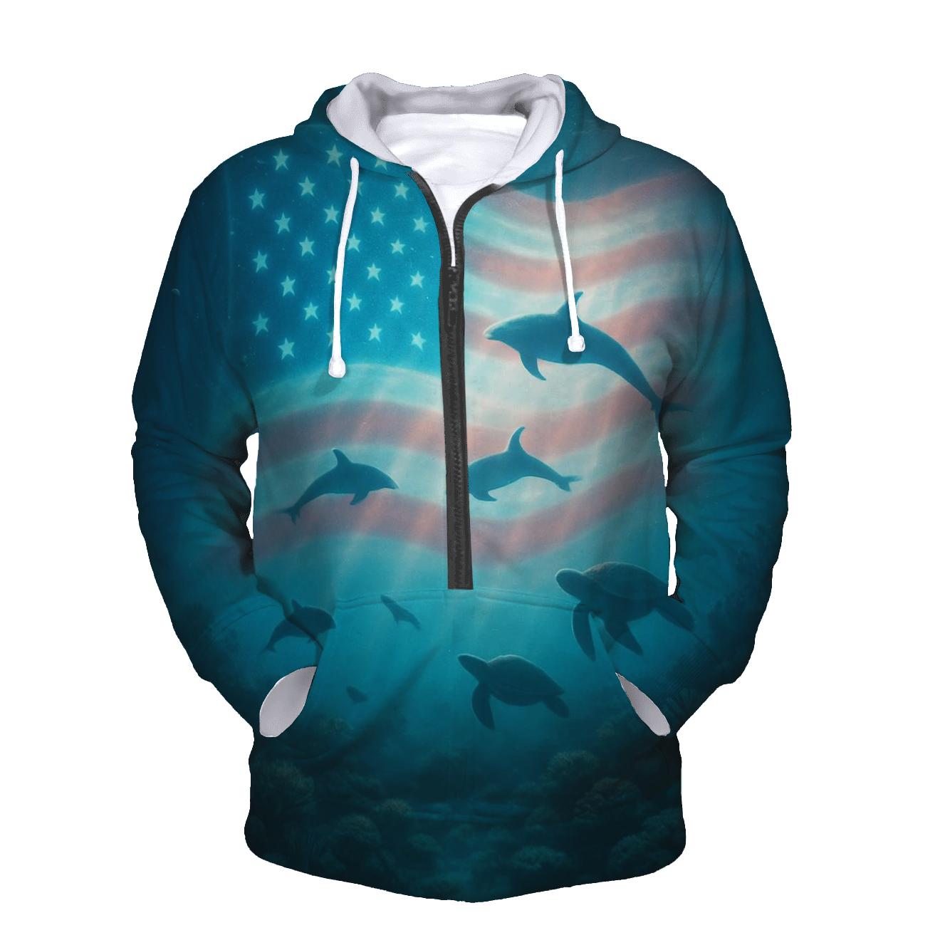 Ocean Depths Starfield Current hoodies fashion