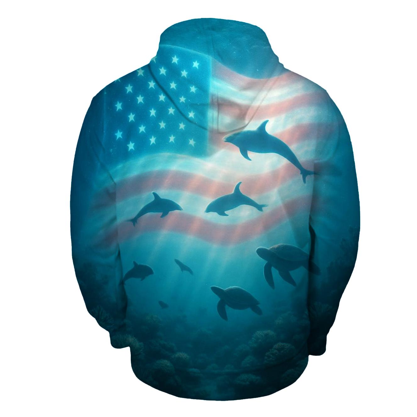 Ocean Depths Starfield Current hoodies fashion