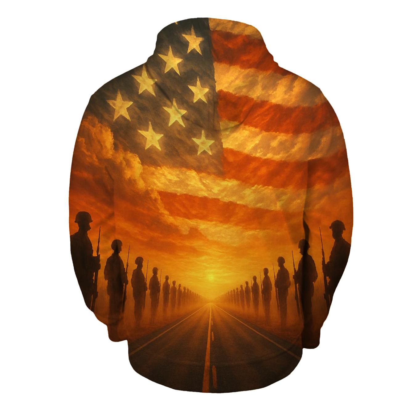 Honor Guard Of The Endless Road embroidered hoodies