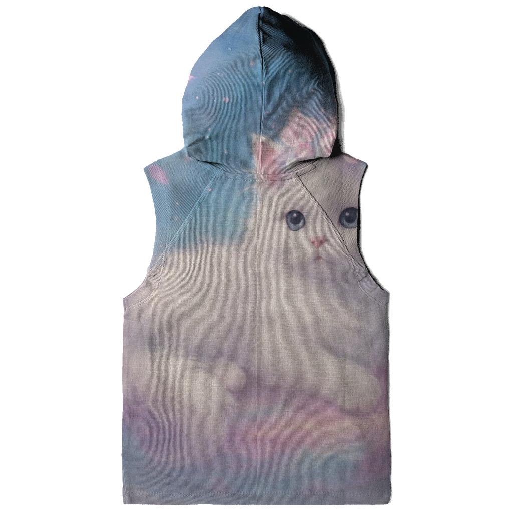 Nebula Flower Crown Dreamer Cat zip-up hoodies
