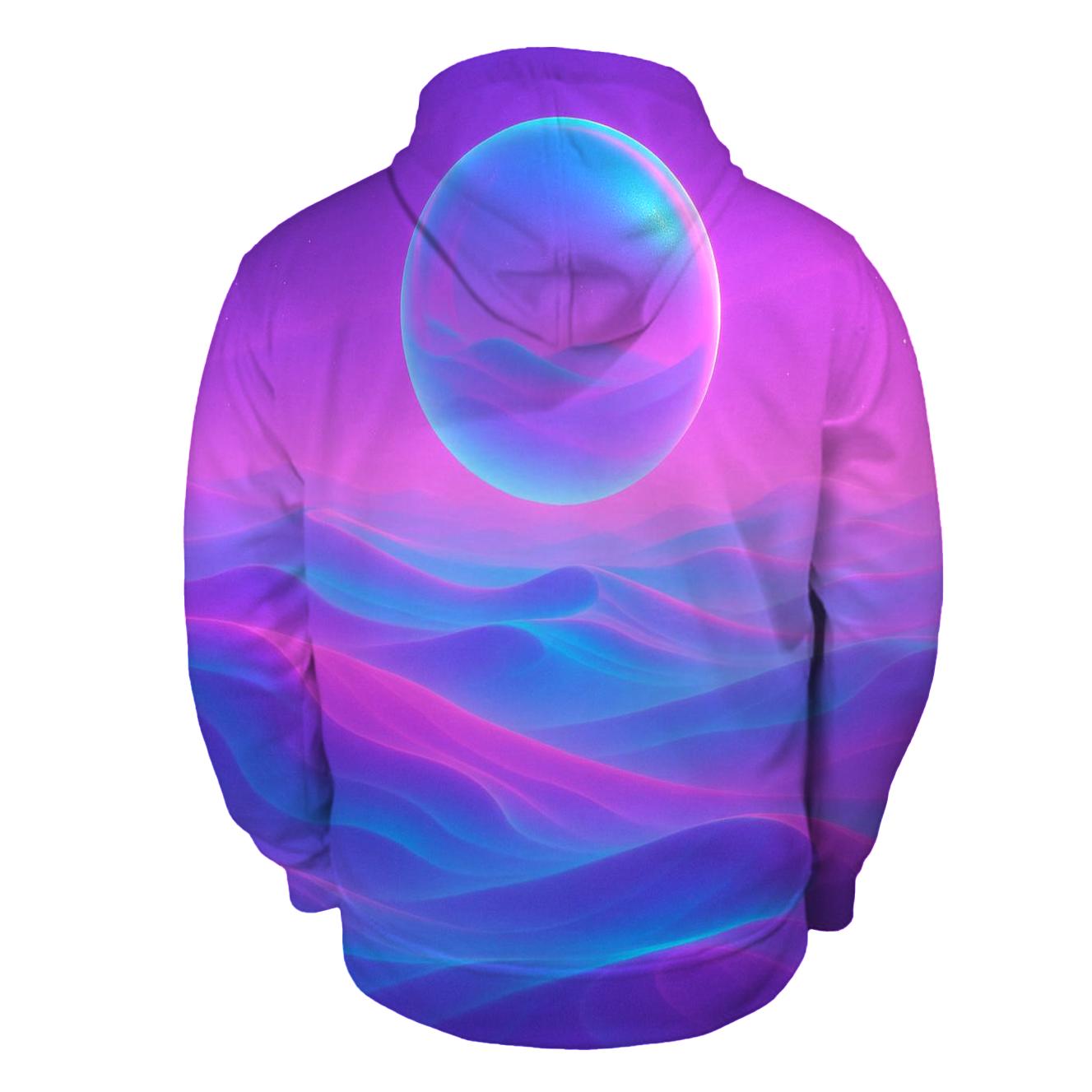 Neon Mirage Gradient Dunes premium hoodies
