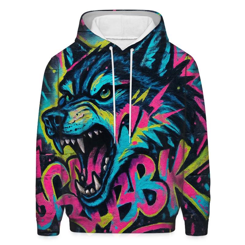 Neon Graffiti Street Howler heavyweight hoodies