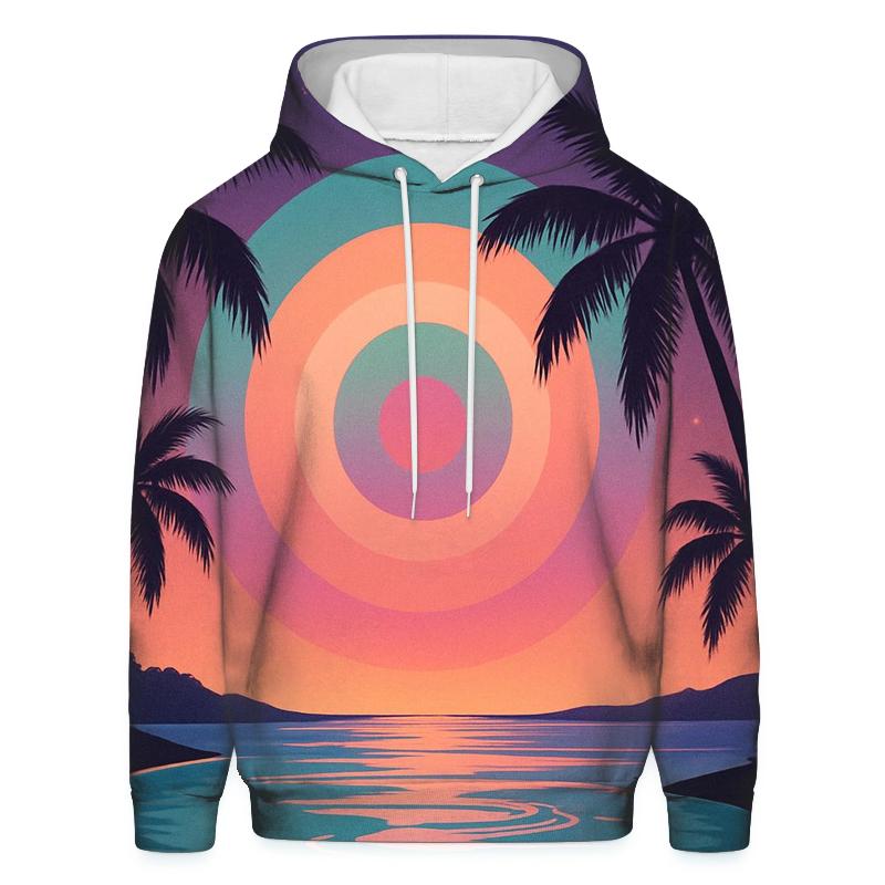 Celestial Lagoon Dusk printed hoodies