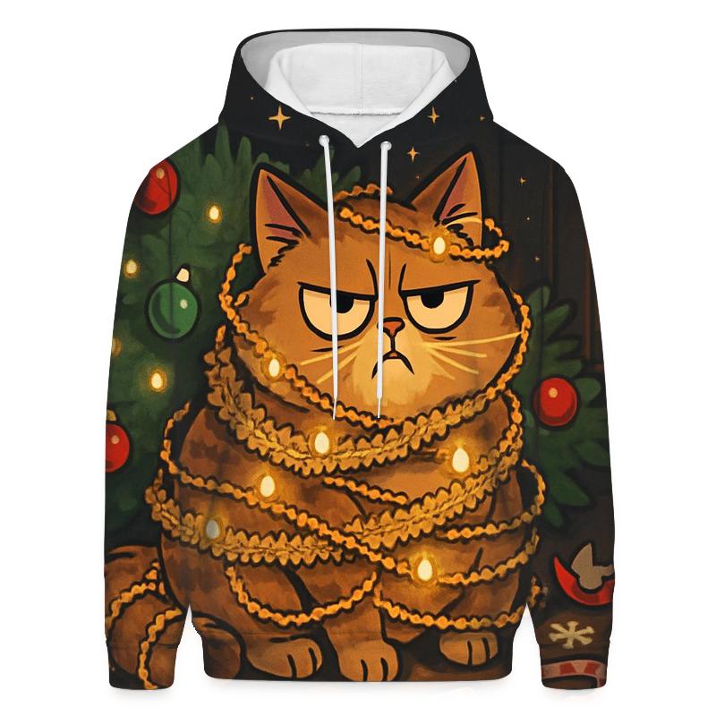 Grumpy Cat In Tinsel Trouble hoodies fashion