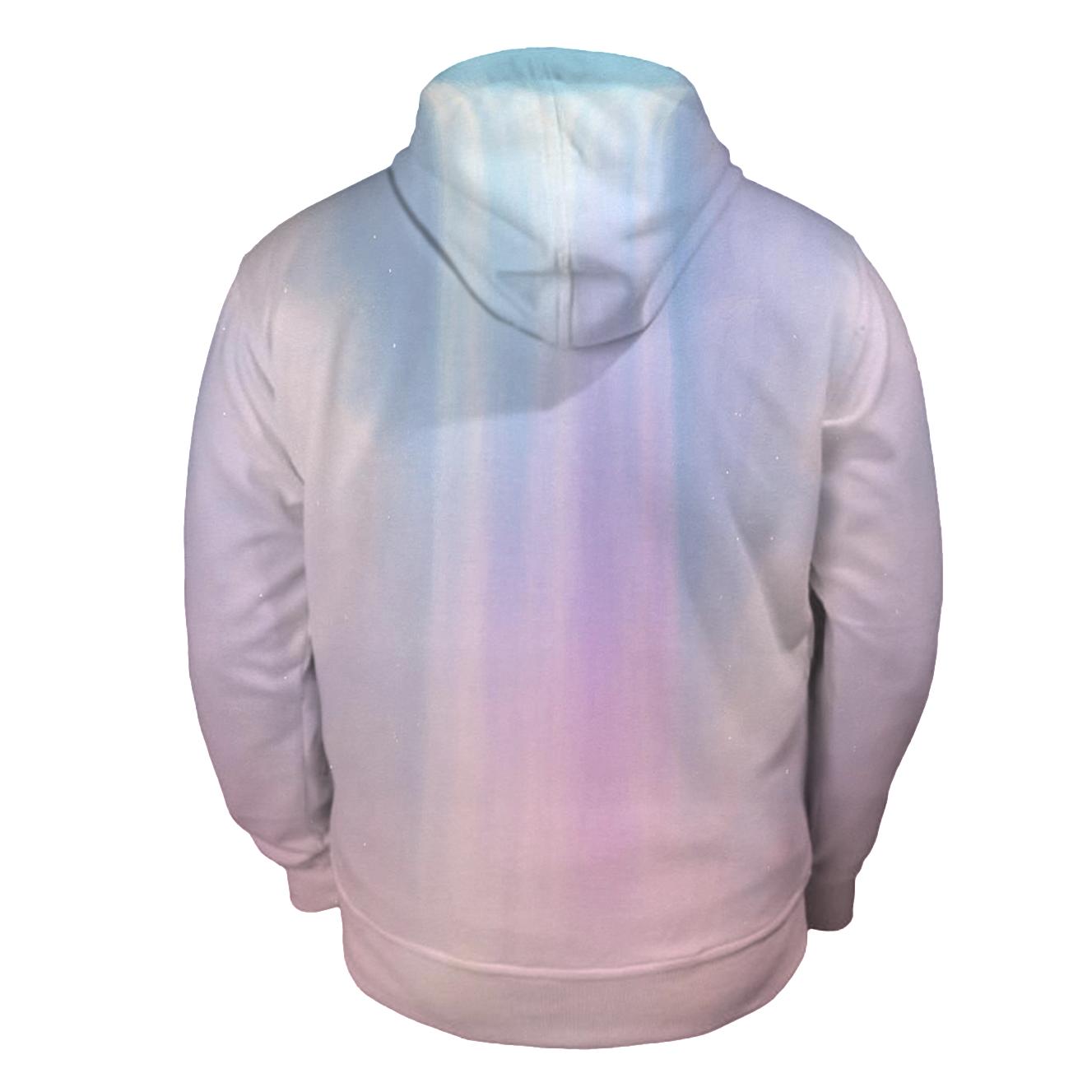 Pastel Cascade Gradient Waterfall printed hoodies