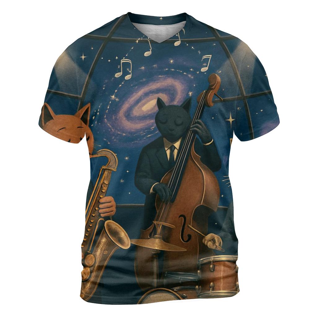 Zero Gravity Jazz Cat Trio custom all-over print shirts