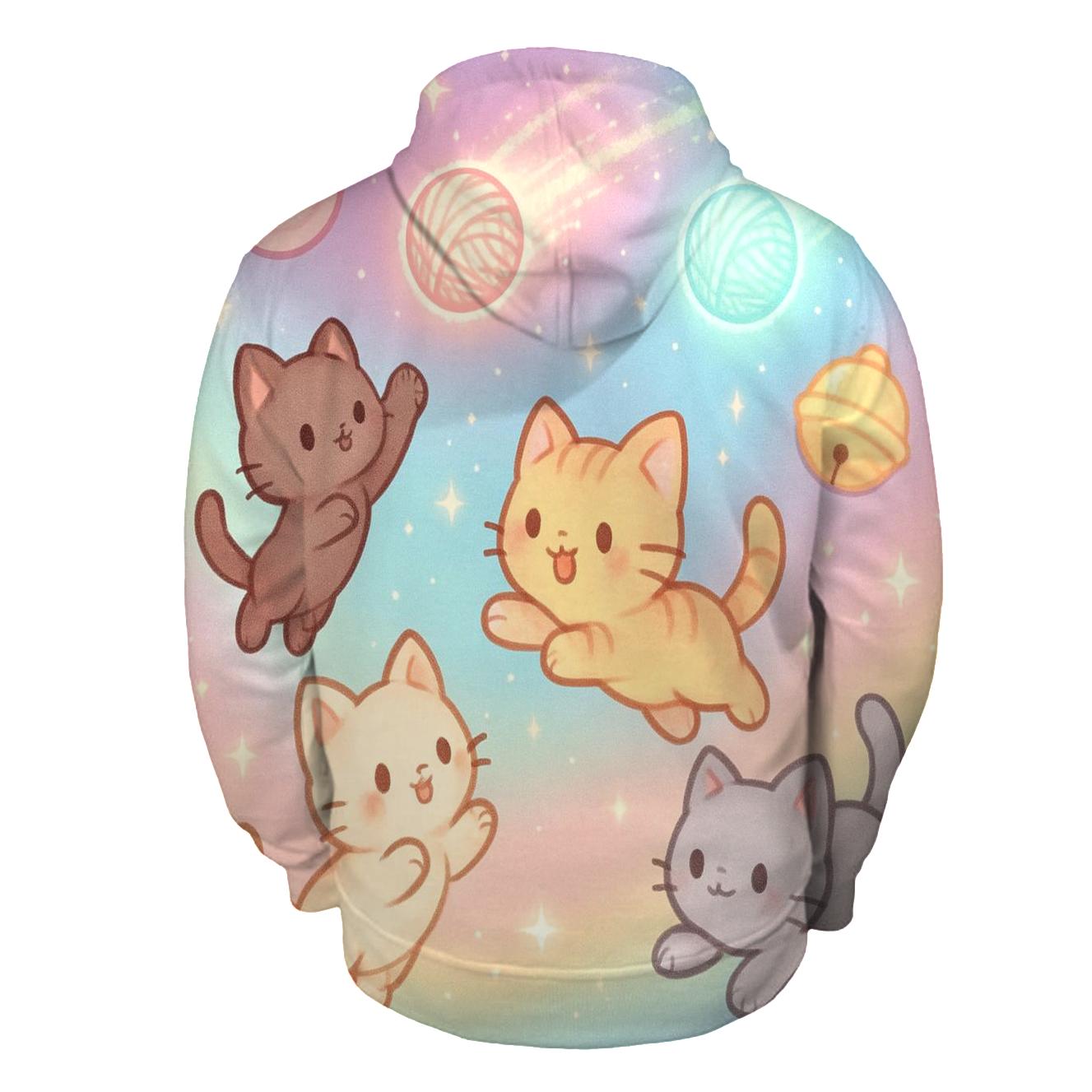 Cosmic Yarn Comet Kittens premium hoodies