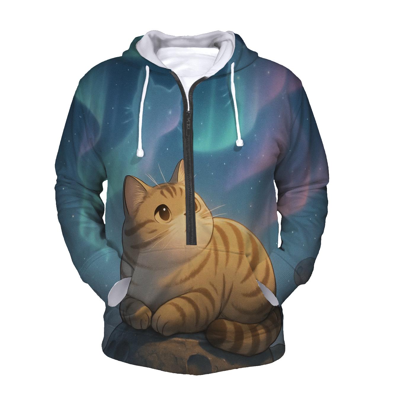 Aurora Stargazer Cat Camp lightweight hoodies