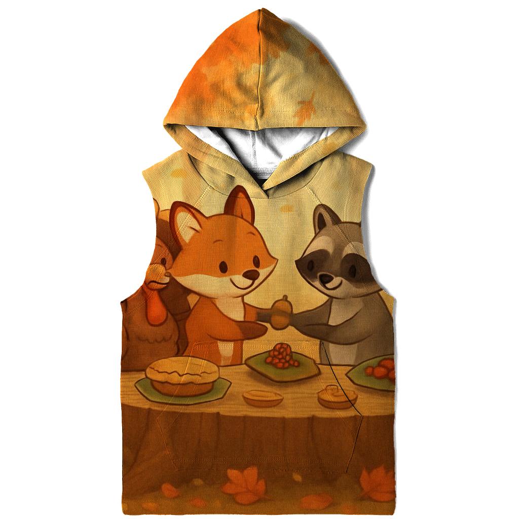 Woodland Friends Thanksgiving Feast hoodie designs