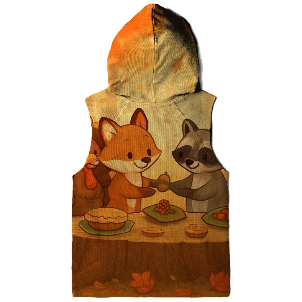 Woodland Friends Thanksgiving Feast hoodie designs