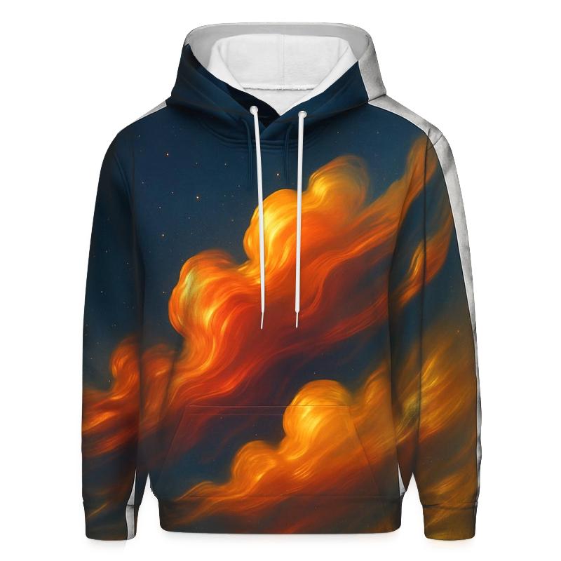 Prismatic Drift Gradient Clouds hoodies fashion