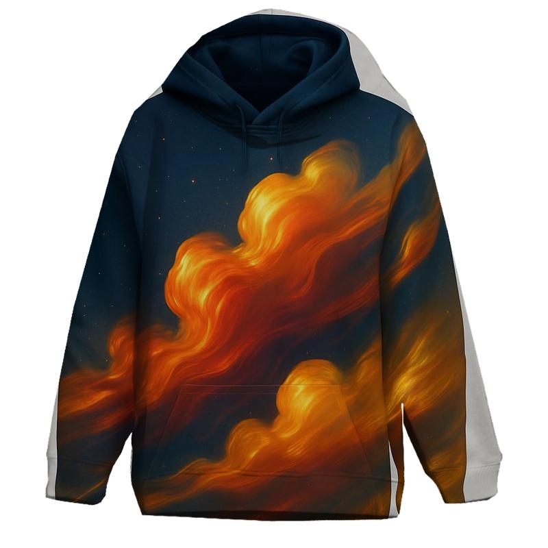 Prismatic Drift Gradient Clouds hoodies fashion