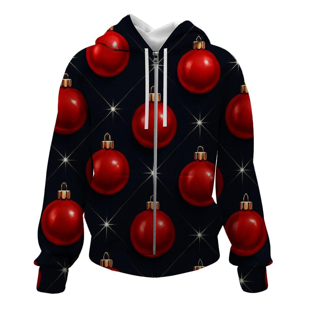 Crimson Ornaments Lattice On Midnight Field hoodies fashion