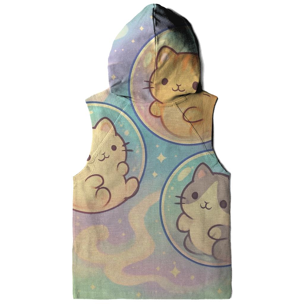 Cosmic Bubble Tea Kittens pullover hoodies