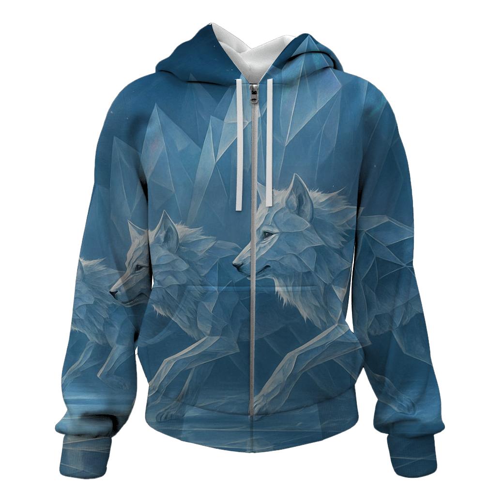 Glacier Shard Pack zip-up hoodies