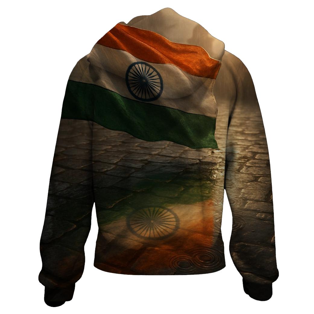 Indian Monsoon Sky Flag Reflection hoodie designs