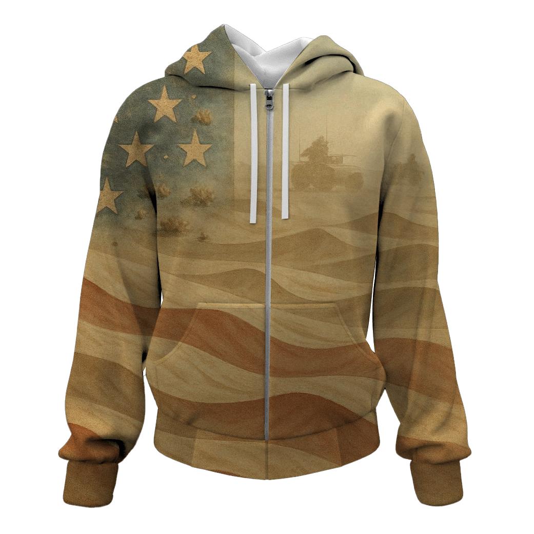 Desert Camo Stripes Mirage designer hoodies