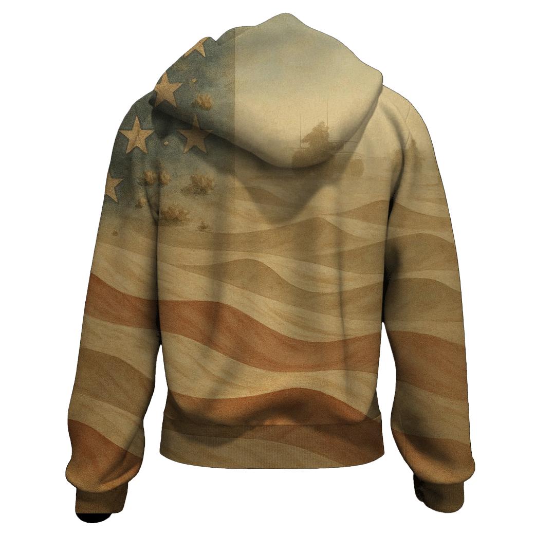 Desert Camo Stripes Mirage designer hoodies