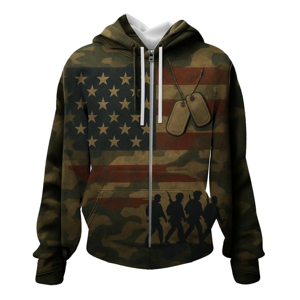 Camouflage Of Freedom lightweight hoodies