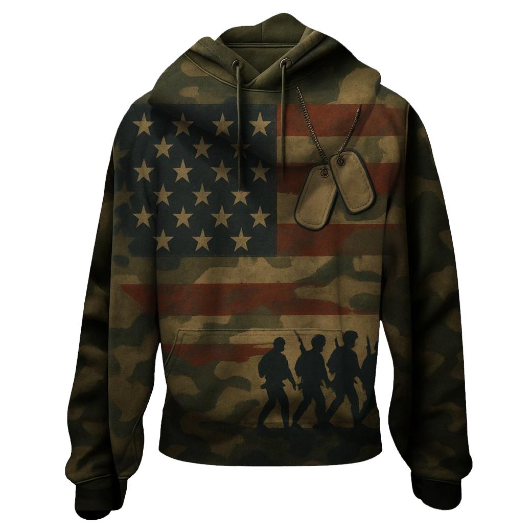 Camouflage Of Freedom lightweight hoodies