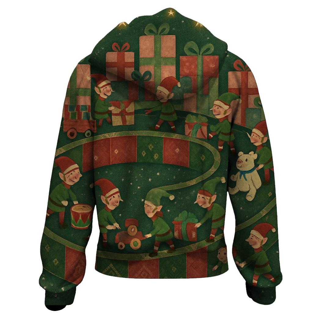 Elves Winter Workshop Assembly Line hoodie trends