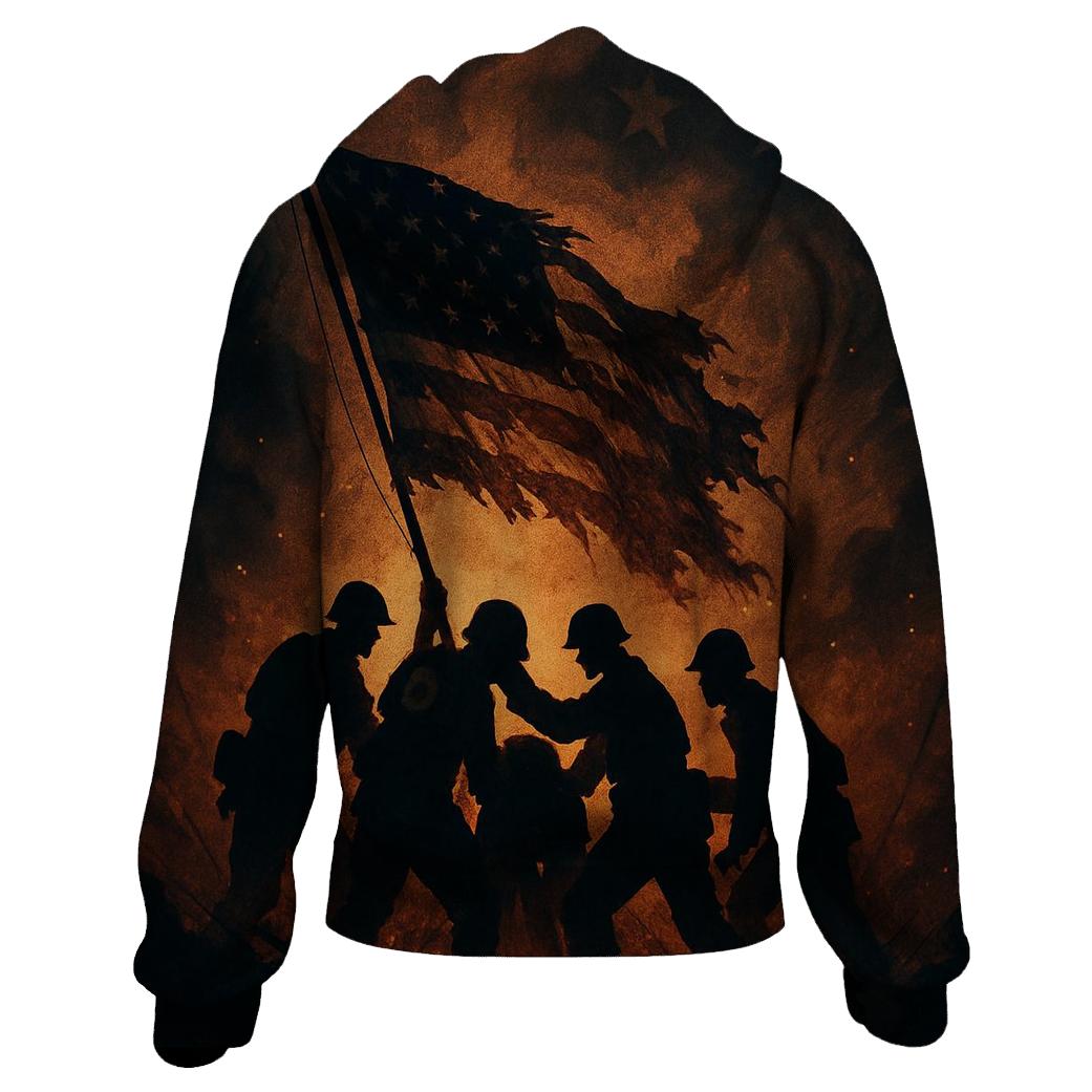 Rising From The Battlefield Smoke designer hoodies