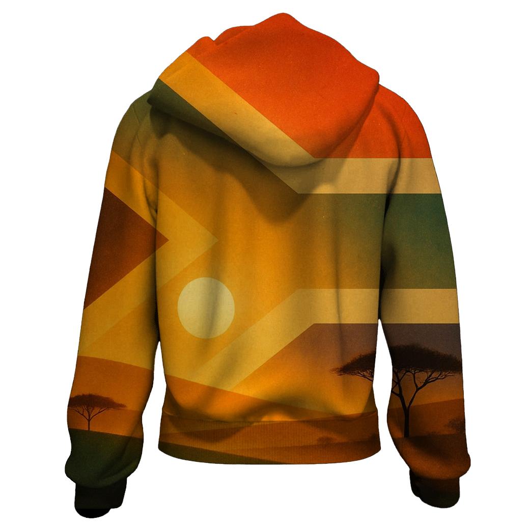 South African Savannah Flag Horizon hoodie designs