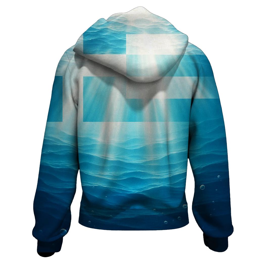 Ocean Heart Of The Greek Flag hoodie trends