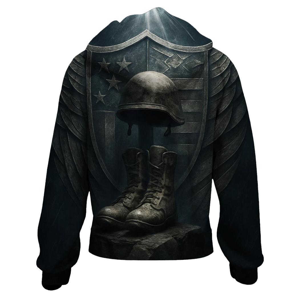 Shield Of Wings And Stripes heavyweight hoodies