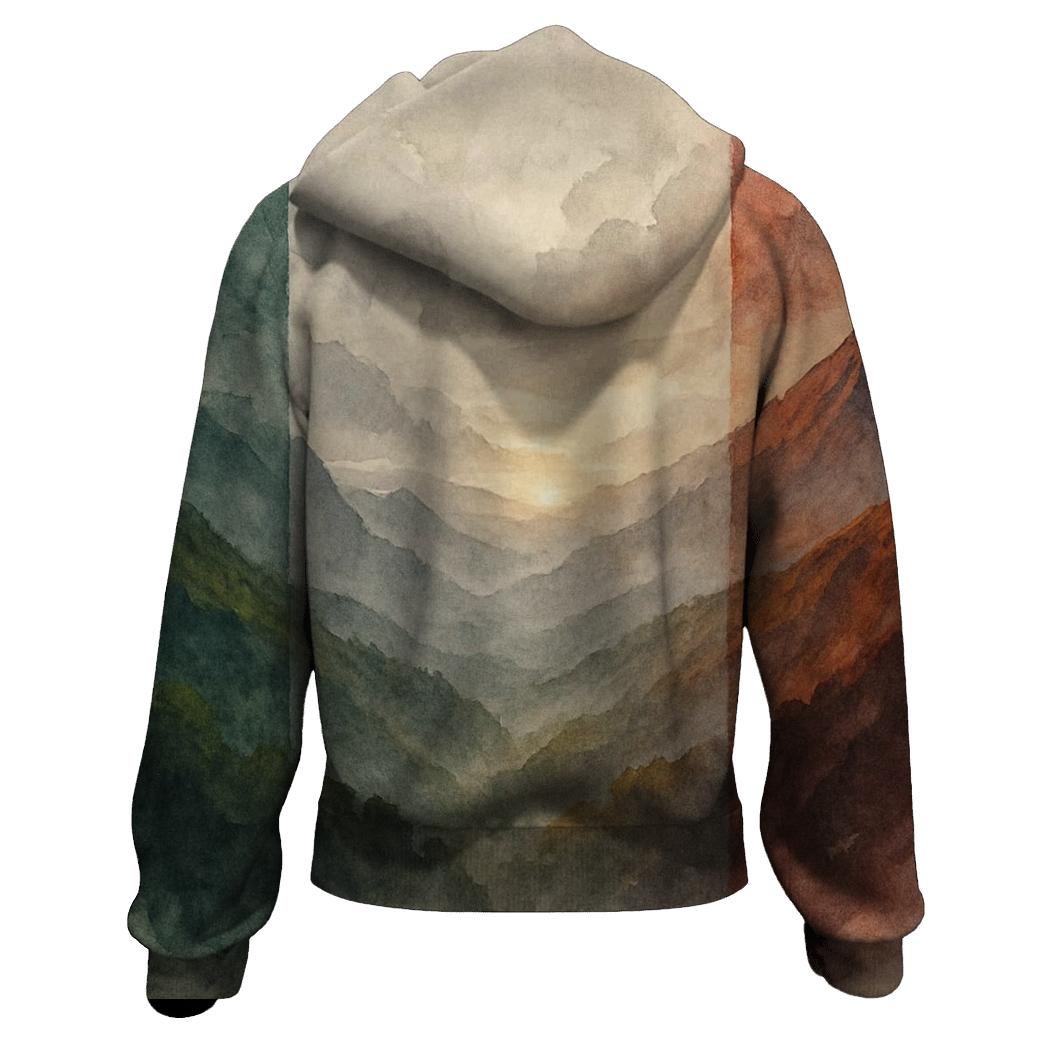 Mexican Valley Flag Of Mountains printed hoodies