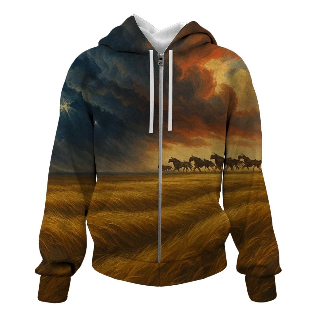Prairie Thunder Heritage Flag graphic hoodies