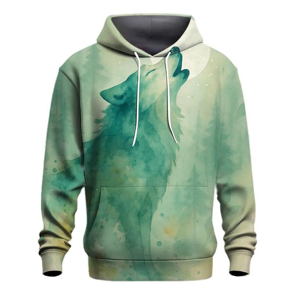 Forest Spirit Watercolor Howl printed hoodies