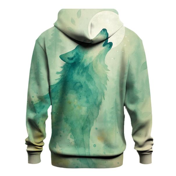 Forest Spirit Watercolor Howl printed hoodies