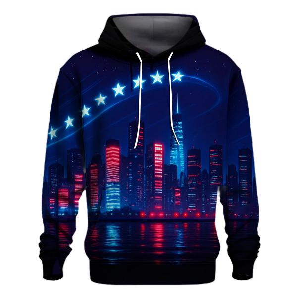 Neon Skyline Starstream premium hoodies