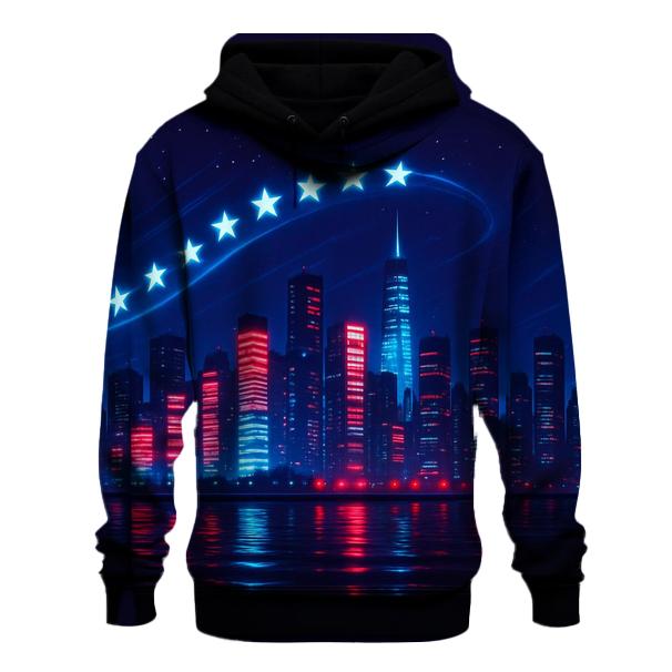 Neon Skyline Starstream premium hoodies
