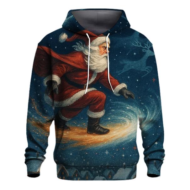 Midnight Santa Comet Ride hoodie designs