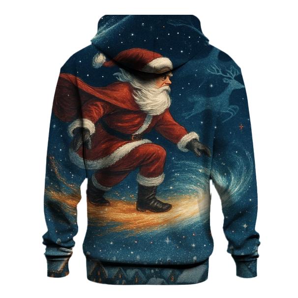 Midnight Santa Comet Ride hoodie designs