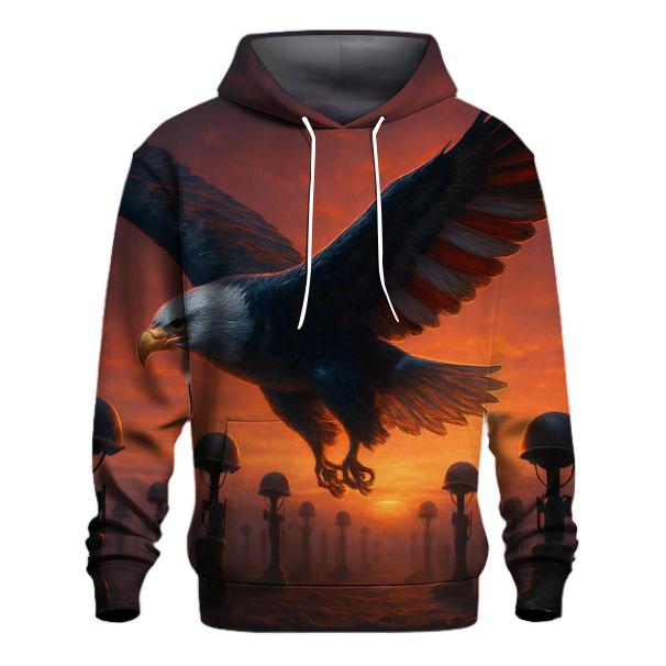 Eagle Of The Fallen Horizon embroidered hoodies