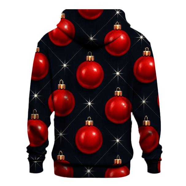 Crimson Ornaments Lattice On Midnight Field designer hoodies