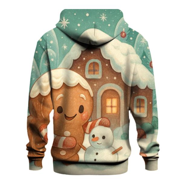 Gingerbread Cabin In The Snowglobe Forest pullover hoodies