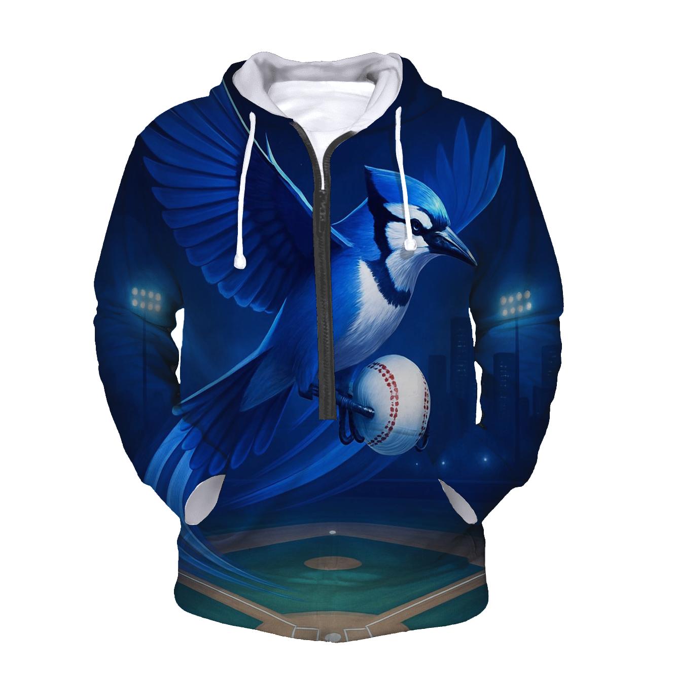 Skyline Diamond Flight With Blue Jays Energy embroidered hoodies