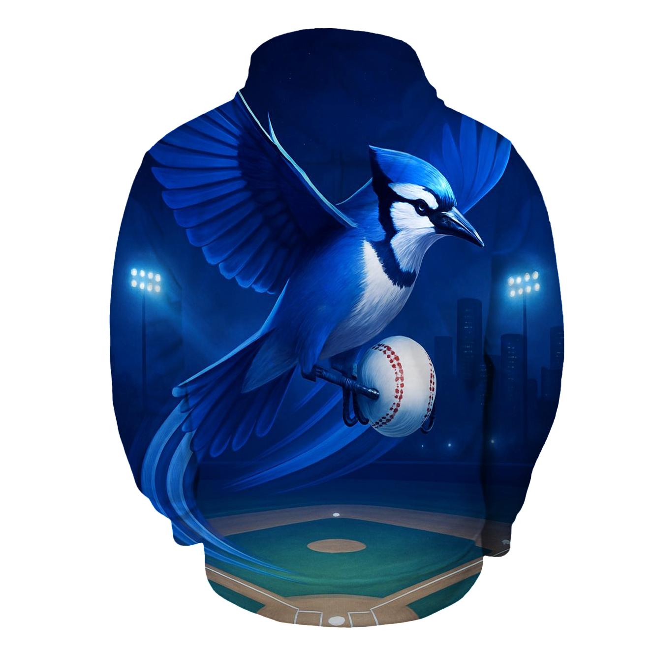 Skyline Diamond Flight With Blue Jays Energy embroidered hoodies