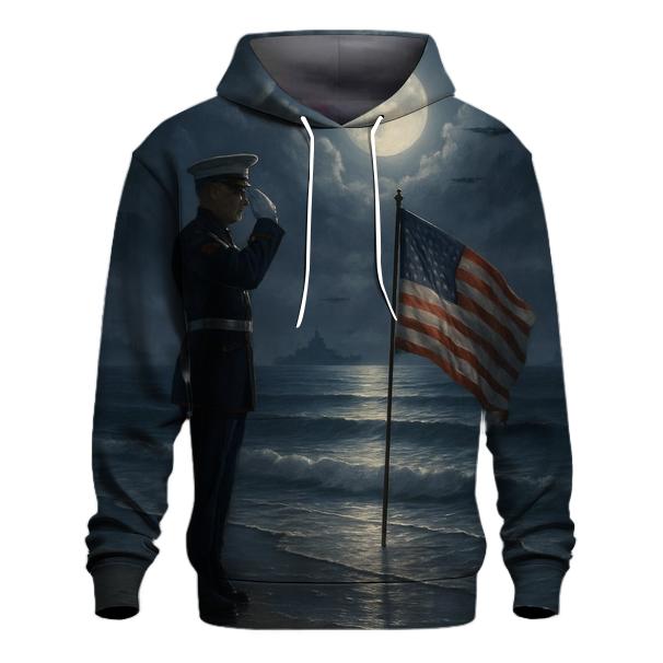 Silent Salute At Distant Shore heavyweight hoodies