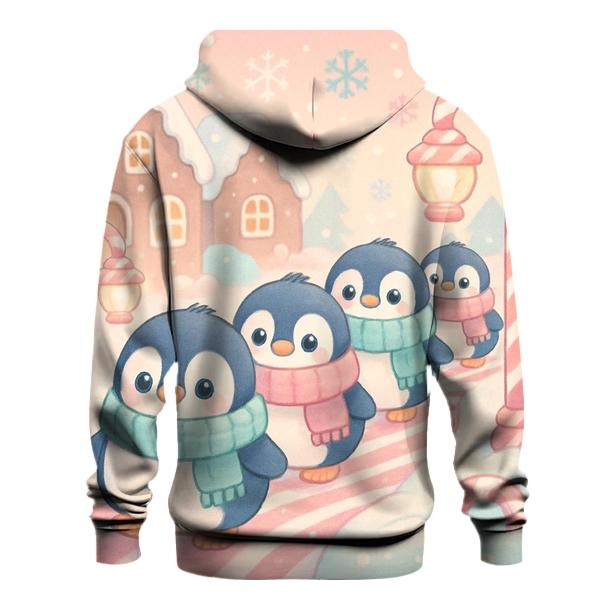Penguin Parade On Candy Cane Lane hoodie designs