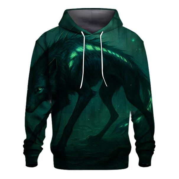 Bioluminescent Swamp Lurker embroidered hoodies