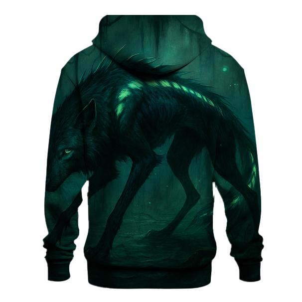 Bioluminescent Swamp Lurker embroidered hoodies