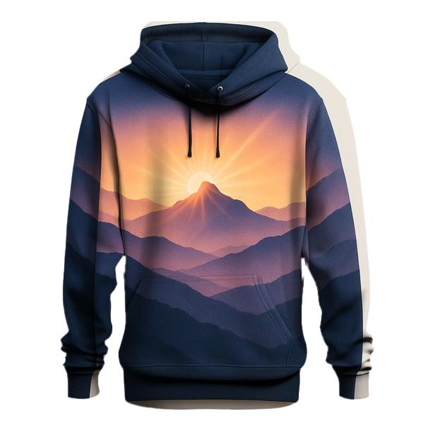 Mountain Veil Radiance zip-up hoodies