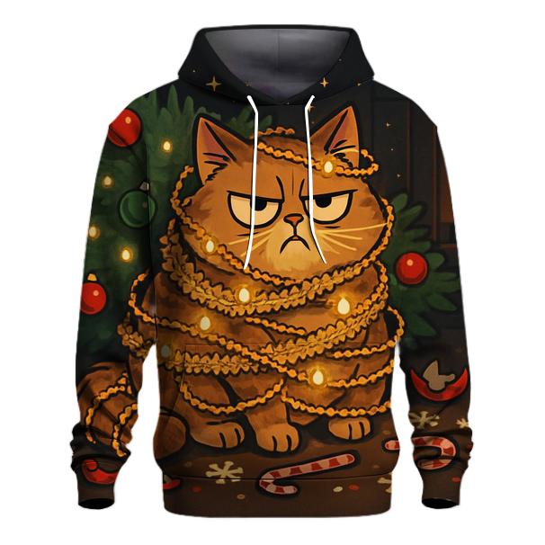 Grumpy Cat In Tinsel Trouble designer hoodies